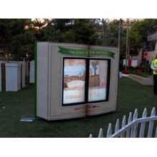 Kiosque extérieur d&#39;affichage à cristaux liquides 55inch double côtés